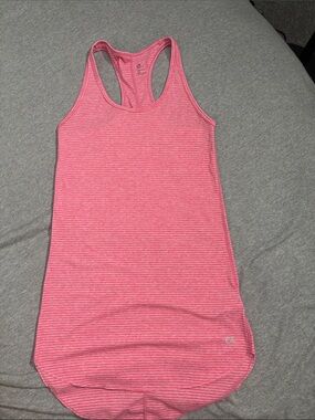 GAP Pink Striped Racerback Tank